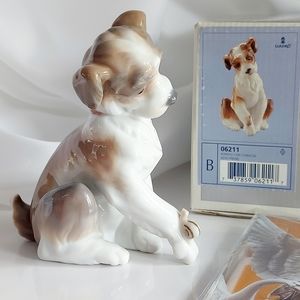 Lladro 'New Friend' Dog and Snail Vintage
